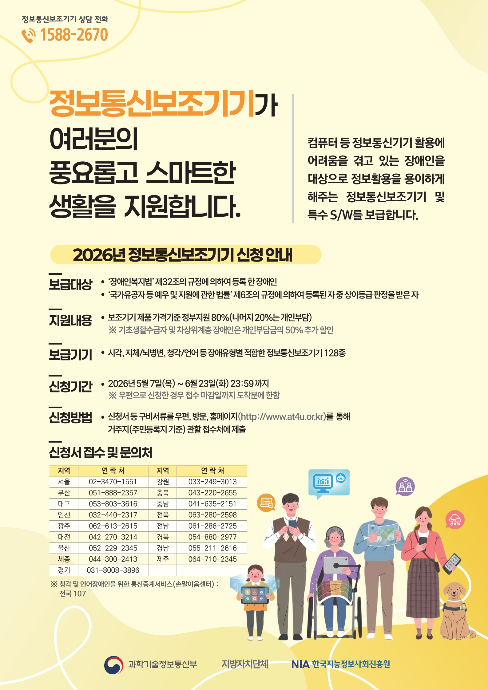 2026년 정보통신보조기기 보급사업 신청 안내의 1번째 이미지